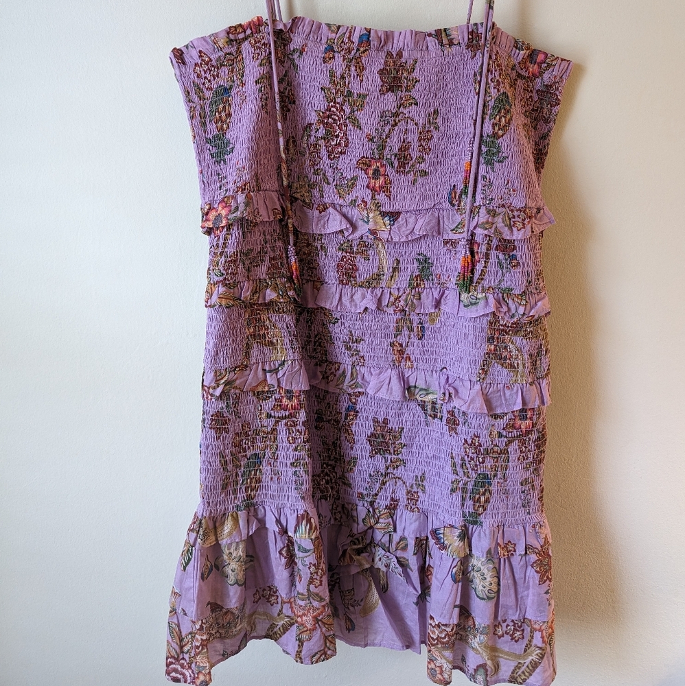 FARM RIO Lilac floral mini dreas